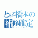 とある橋本の補修確定（ファイナル）