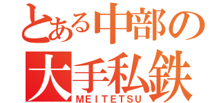 とある中部の大手私鉄（ＭＥＩＴＥＴＳＵ）