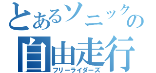 とあるソニックの自由走行（フリーライダーズ）