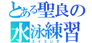 とある聖良の水泳練習（スイミング）