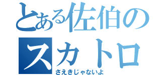 とある佐伯のスカトロ日記（さえきじゃないよ）