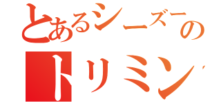 とあるシーズーのトリミング（）