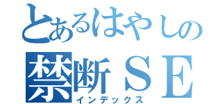 とあるはやしの禁断ＳＥＸ（インデックス）