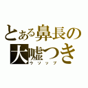 とある鼻長の大嘘つき（ウソップ）