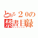 とある２０の禁書目録（インデックス）