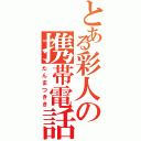 とある彩人の携帯電話（たんまつきき）