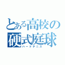 とある高校の硬式庭球（ハードテニス）