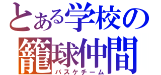 とある学校の籠球仲間（バスケチーム）