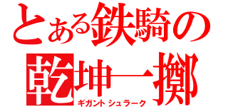 とある鉄騎の乾坤一擲（ギガントシュラーク）