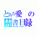 とある愛の禁書目録（愛が不足しています）