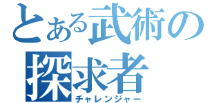 とある武術の探求者（チャレンジャー）