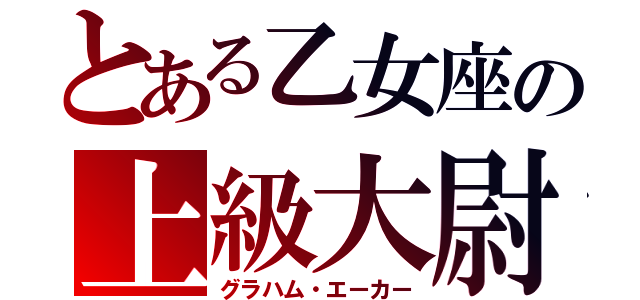 とある乙女座の上級大尉（グラハム・エーカー）