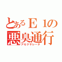 とあるＥ１の悪臭通行（アセクサレータ）