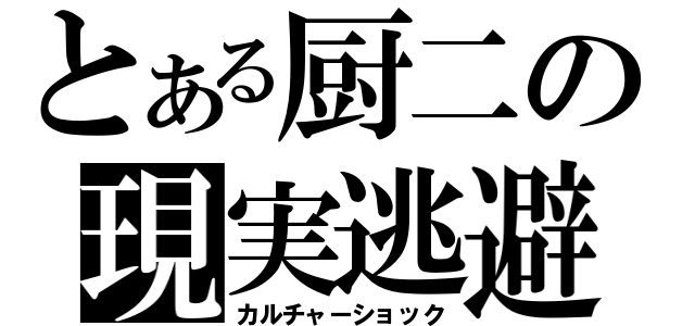 とある厨二の現実逃避（カルチャーショック）