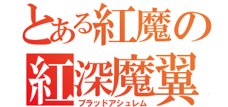 とある紅魔の紅深魔翼（ブラッドアシュレム）