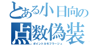 とある小日向の点数偽装（ポイントカモフラージュ）