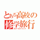 とある高校の修学旅行（スクールトリップ）