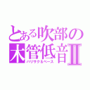 とある吹部の木管低音Ⅱ（バリサク＆ベース）