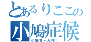 とあるりここの小鳩症候群（小鳩ちゃん神！）