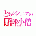 とあるシニアの野球小僧（～破天荒～）