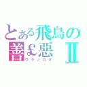 とある飛鳥の善￡惡Ⅱ（ウラノカオ）