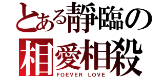 とある靜臨の相愛相殺（ＦＯＥＶＥＲ ＬＯＶＥ）