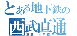 とある地下鉄の西武直通（準急　小手指）