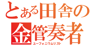 とある田舎の金管奏者（ユーフォニウムリスト）