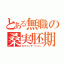 とある無職の桑実胚期（セグメンテーション）