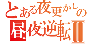 とある夜更かしの昼夜逆転Ⅱ（　　　）