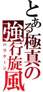 とある極真の強行旋風（ハリケーン）