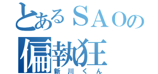 とあるＳＡＯの偏執狂（新川くん）