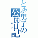 とある男子の公開日記（ブログ）