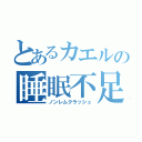 とあるカエルの睡眠不足（ノンレムクラッシュ）