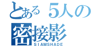 とある５人の密接影（ＳＩＡＭＳＨＡＤＥ）