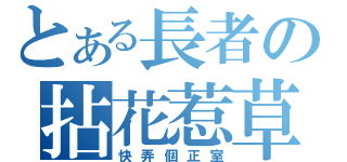 とある長者の拈花惹草（快弄個正室）