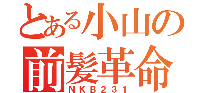 とある小山の前髪革命（ＮＫＢ２３１）