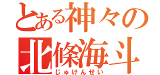 とある神々の北條海斗（じゅけんせい）