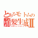 とあるモトムの頭髪生成Ⅱ（レボリューション）