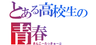 とある高校生の青春（きんこーたっきゅーぶ）