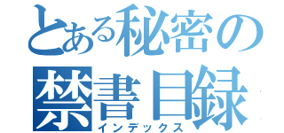 とある秘密の禁書目録（インデックス）