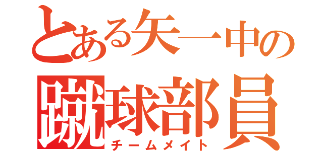 とある矢一中の蹴球部員（チームメイト）