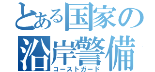 とある国家の沿岸警備隊（コーストガード）