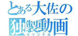 とある大佐の独製動画（オリジナル）