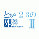 とある２３の外聯Ⅱ（南京外国語学校）