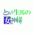 とある生馬の女神様（橋本）