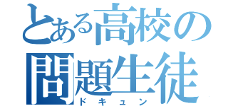 とある高校の問題生徒（ドキュン）