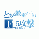 とある教室からのＦ５攻撃（学生部ざまぁｗ）