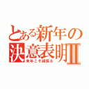 とある新年の決意表明Ⅱ（来年こそ頑張る）