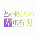 とある暝月の左爪右刃（インデックス）